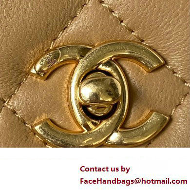 Chanel Wallet on Chain in Lambskin and Imitation Pearls AP3504 khaki 2023