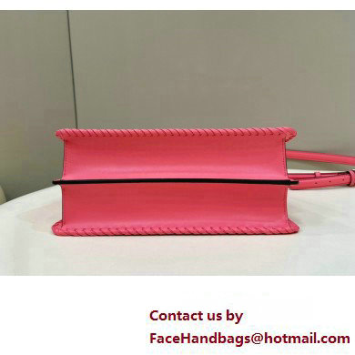 Fendi Peekaboo Iseeu Medium Bag in interlace leather Pink 2023
