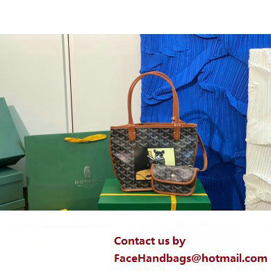 Goyard Hulot Print Anjou Reversible Mini Tote Bag Brown