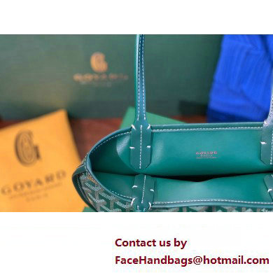 Goyard Hulot Print Anjou Reversible Mini Tote Bag Green