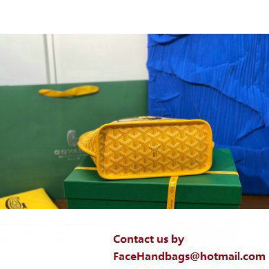 Goyard Hulot Print Anjou Reversible Mini Tote Bag Yellow