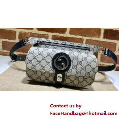 Gucci Blondie belt bag 718154 GG Canvas Blue 2023 Gucci Blondie belt bag 718154 GG Canvas Blue 2023
