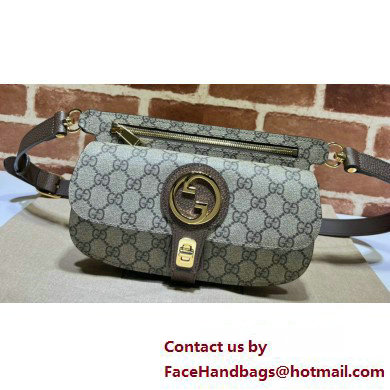 Gucci Blondie belt bag 718154 GG Canvas Coffee 2023 Gucci Blondie belt bag 718154 GG Canvas Coffee 2023