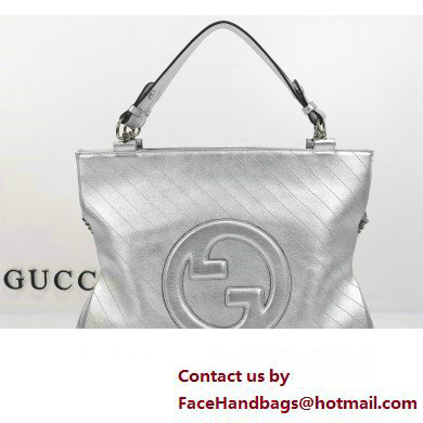 Gucci Blondie medium tote bag 751516 Silver 2023