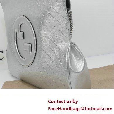 Gucci Blondie medium tote bag 751516 Silver 2023 - Click Image to Close