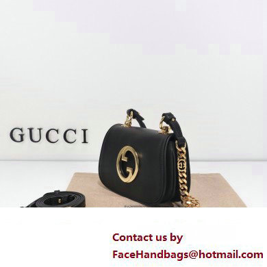 Gucci Blondie mini shoulder bag 724645 leather Black 2023