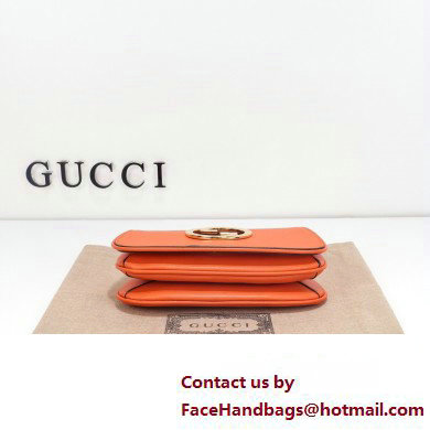 Gucci Blondie mini shoulder bag 724645 leather Orange 2023