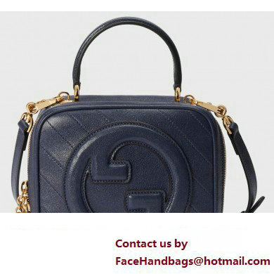 Gucci Blondie top handle bag 744434 Dark Blue 2023