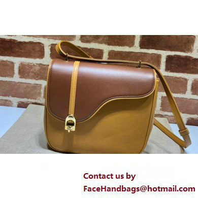 Gucci Equestrian inspired shoulder bag 740988 Brown/Yellow 2023