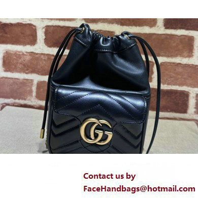 Gucci GG Marmont mini bucket bag 746433 Black 2023