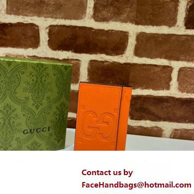 Gucci Jumbo GG card case 739478 Orange 2023