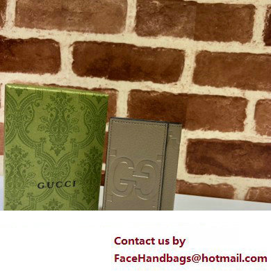 Gucci Jumbo GG card case 739478 Taupe 2023