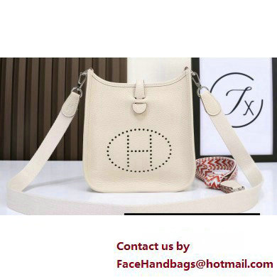Hermes Evelyne III TPM Bag In Original Togo Leather craie with Gold Hardware (Machine Made)