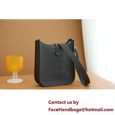 Hermes III TPM Evelyne Bag In Original Togo Leather with Gold/Silver Hardware cafe(Full Handmade)