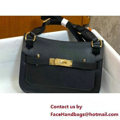 Hermes mini jypsiere bag in swift leather Black with Gold Hardware (original quality+handmade)