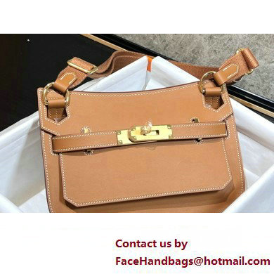 Hermes mini jypsiere bag in swift leather Brown with Gold/Silver Hardware (original quality+handmade)