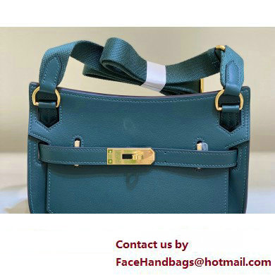 Hermes mini jypsiere bag in swift leather Denim Blue with Gold/Silver Hardware (original quality+handmade)