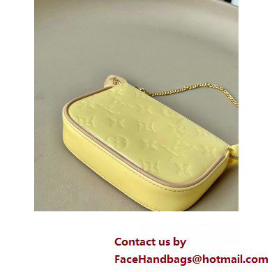 LOUIS VUITTON Mini Pochette Accessoires M81940 Banana Fizz Yellow 2023