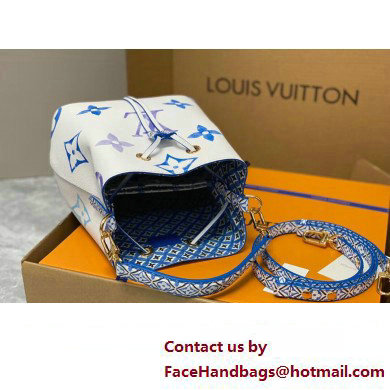 LV By The Pool Neonoe BB BAG M22986 BLUE 2023 - Click Image to Close