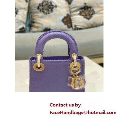 Lady Dior Python leather Mini Bag 06 2023