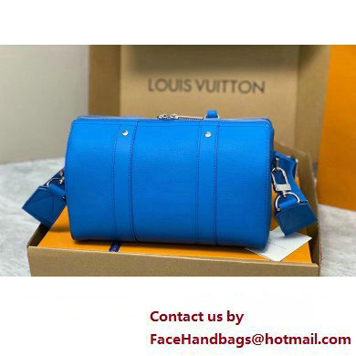 Louis Vuitton Aerogram leather City Keepall Bag blue M22486 2023 - Click Image to Close