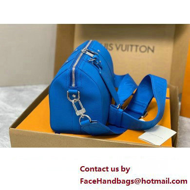 Louis Vuitton Aerogram leather City Keepall Bag blue M22486 2023 - Click Image to Close