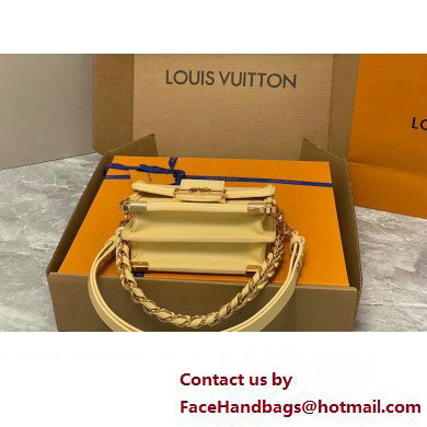 Louis Vuitton Calfskin Mini Dauphine Bag M22597 Yellow 2023 - Click Image to Close
