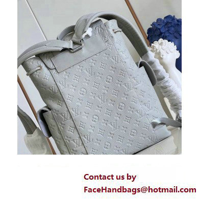 Louis Vuitton Christopher PM Bag in Embossed Taurillon Monogram leather M23146 Mineral Gray 2023