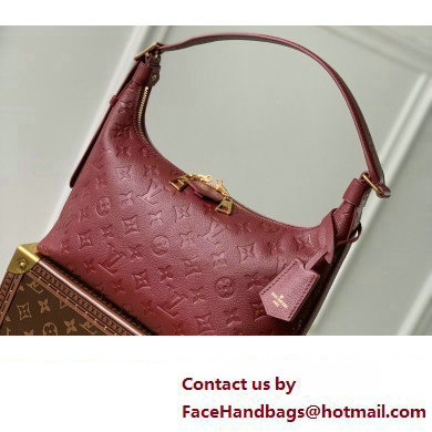 Louis Vuitton Embossed supple grained cowhide leather Sac Sport Bag M46674 Wine Red 2023