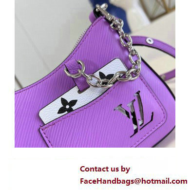 Louis Vuitton Epi grained cowhide leather Marellini Bag M22653 Lilas Provence Lilac 2023 - Click Image to Close