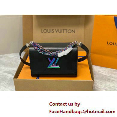Louis Vuitton Epi grained leather Twist MM Bag M22028 Black 2023