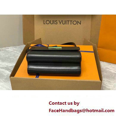 Louis Vuitton Epi grained leather Twist MM Bag M22028 Black 2023 - Click Image to Close