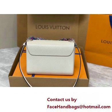 Louis Vuitton Epi grained leather Twist MM Bag M22029 White 2023 - Click Image to Close