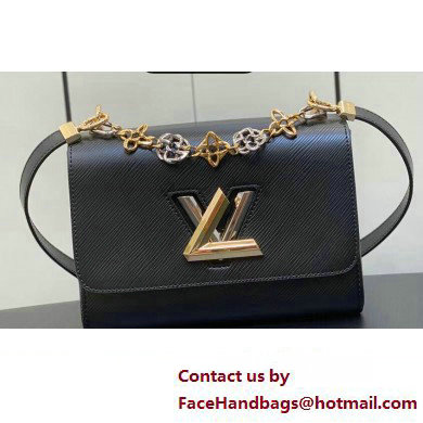 Louis Vuitton Epi grained leather Twist MM Bag M22773 Black 2023 - Click Image to Close