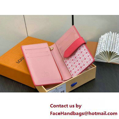 Louis Vuitton LV Vertical Compact Wallet M82461 Dragon Fruit Pink 2023