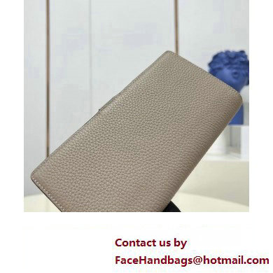 Louis Vuitton LV Vertical Wallet M81367 Galet Gray 2023