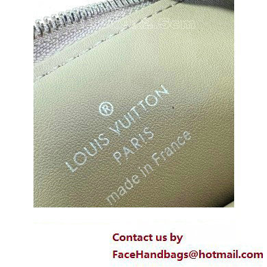 Louis Vuitton Mahina perforated calf leather Card Holder Recto Verso M81287 Galet Gray 2023