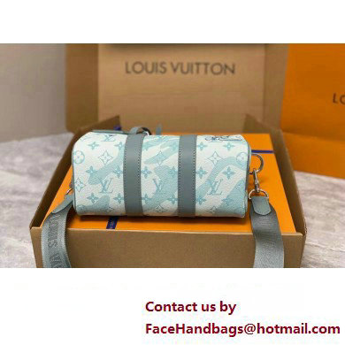 Louis Vuitton Monogram Aquagarden canvas Keepall Bandouliere 25 Bag M22527 Crystal Blue 2023