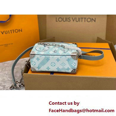 Louis Vuitton Monogram Aquagarden canvas Mini Soft Trunk Bag M22588 Crystal Blue 2023