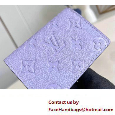 Louis Vuitton Monogram Empreinte Clea wallet Iris Purple 2023