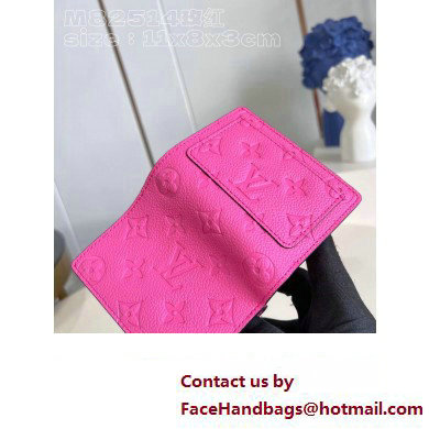 Louis Vuitton Monogram Empreinte Clea wallet M82514 Lollipop Pink 2023