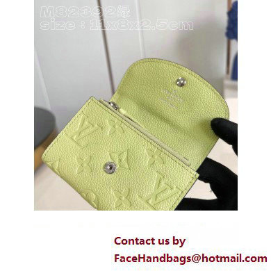 Louis Vuitton Monogram Empreinte Rosalie Coin Purse M82392 Green 2023