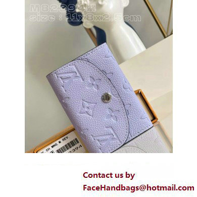 Louis Vuitton Monogram Empreinte Rosalie Coin Purse M82394 Iris Purple 2023