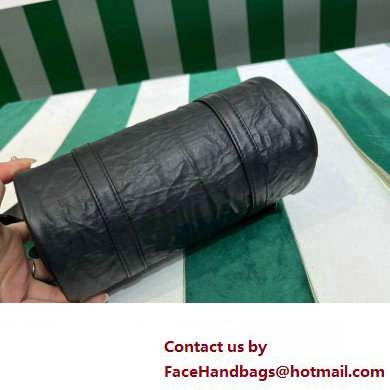 Prada Antique nappa leather handbag 1BA389 black 2023 - Click Image to Close