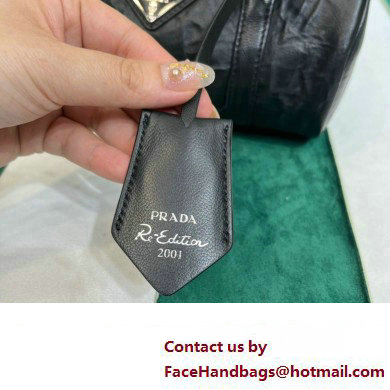 Prada Antique nappa leather handbag 1BA389 black 2023