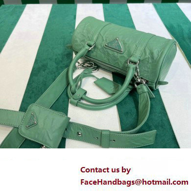 Prada Antique nappa leather handbag 1BA389 green 2023