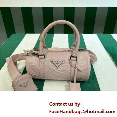 Prada Antique nappa leather handbag 1BA389 pink 2023 - Click Image to Close