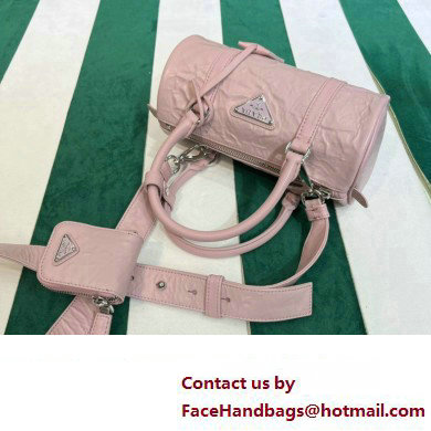 Prada Antique nappa leather handbag 1BA389 pink 2023