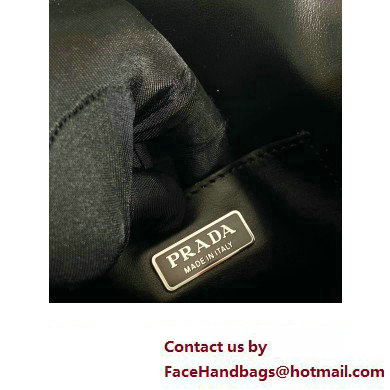Prada Brushed leather mini-bag with shoulder strap 2VD061 White 2023