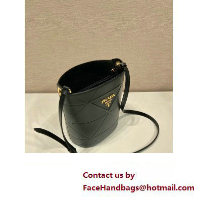Prada Bucket shoulder bag 1BA380 Black - Click Image to Close